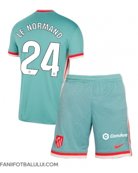 Atletico Madrid Robin Le Normand #24 Echipament de Fotbal Replică 2024-25 Copii Deplasare (+ Șorturi)